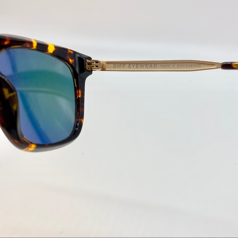 Diff Tortoise Brown Reflective Sunglasses Ladies - image 4